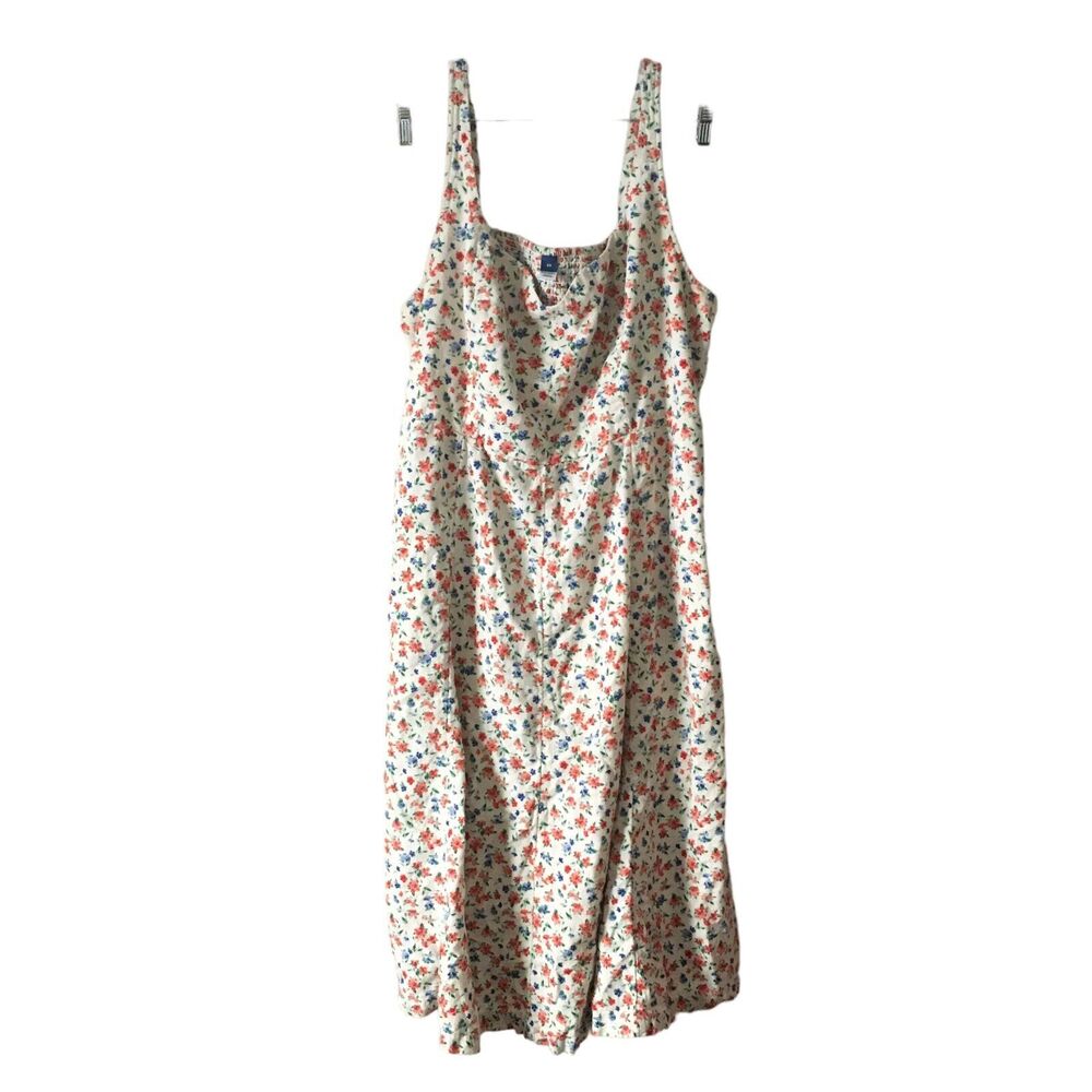 Old Navy Women's Midi Dress Plus 3X Floral Ditsy Smocked A-Line Cami Sundress